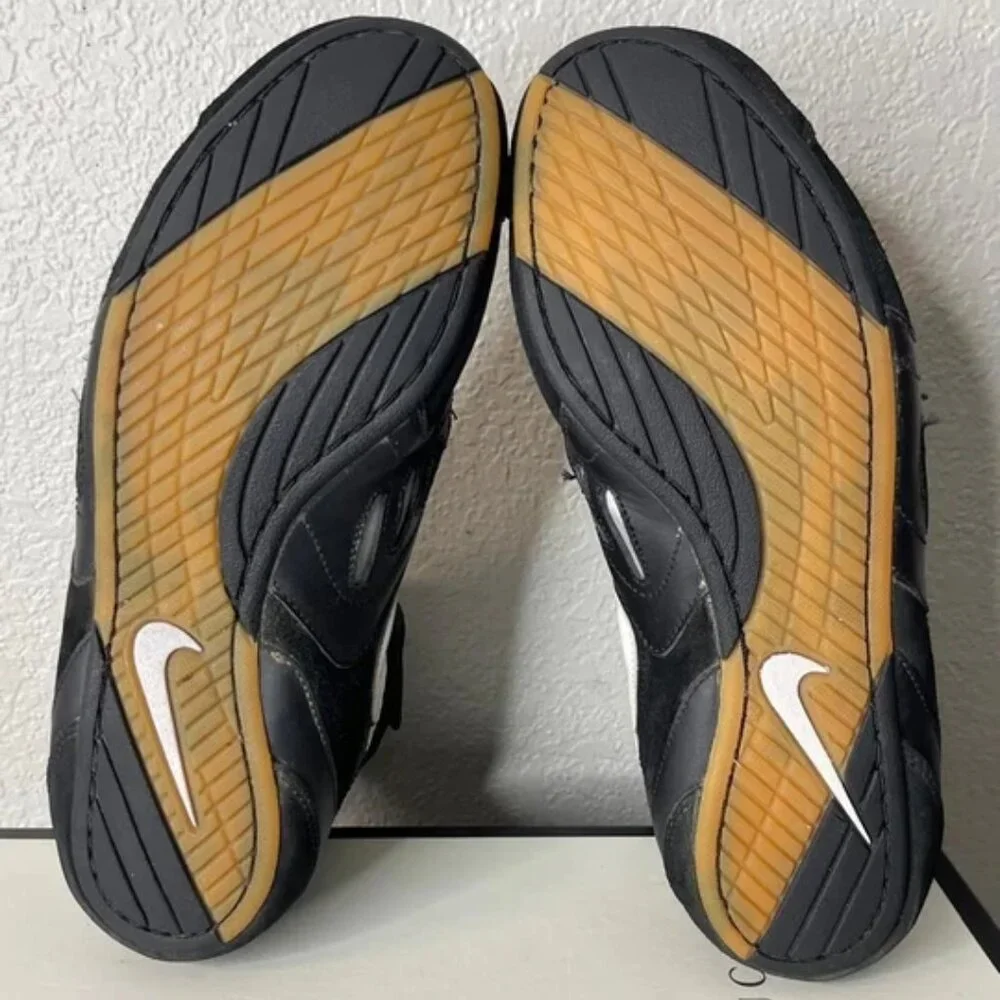 Nike Speedsweep V 309147-012‎ Wrestling Shoes Black Leather Lace up Mens 11.5 US